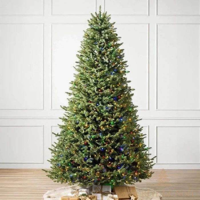 Sapin de Noël artificiel vert rétractable télécommandé